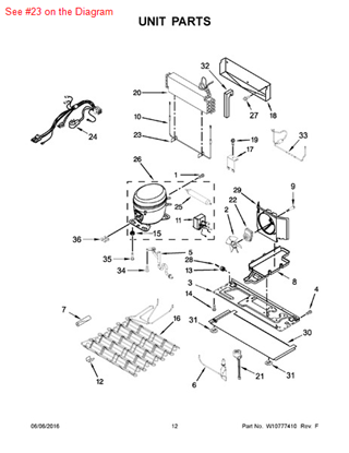 Picture of Maytag CLIP, EVAP HEATER - Part# 10428101