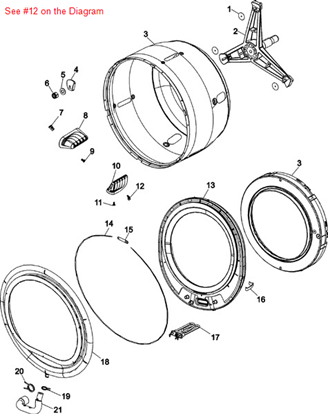 Picture of Maytag P1-GROMMET,BAFFLE (REA - Part# 22002009