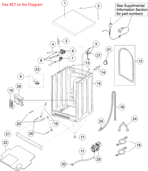 Picture of Maytag ASSY-SENSOR/PRESSURE SWITC - Part# 34001209