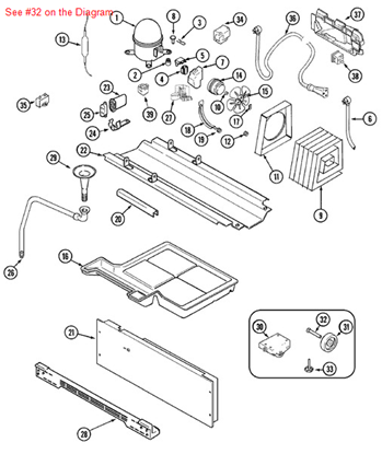 Picture of Maytag PIN - Part# 61002104