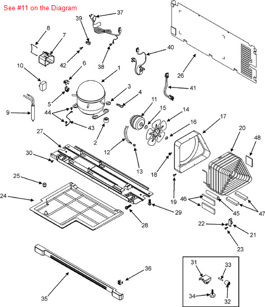 Maytag MOTOR, CONDENSER FAN Part 63001021 Appliance Parts PartsIPS