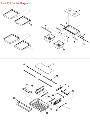 Picture of Maytag DRAWER, PANTRY - Part# 67003530