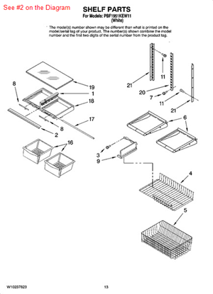 Picture of Maytag EXTR, FRONT CRISPER - Part# 67003879