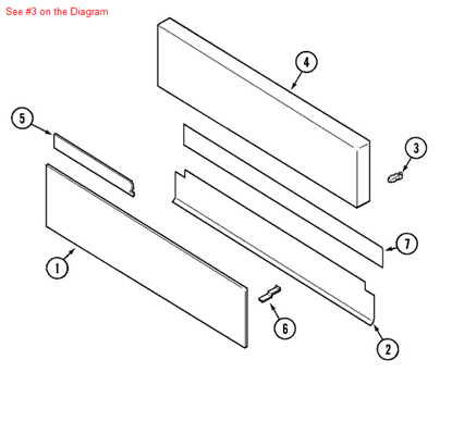 Picture of Maytag STRIKER, DOOR - Part# 71002097