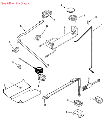 Picture of Maytag SWITCH, IGNITER - Part# 74007096