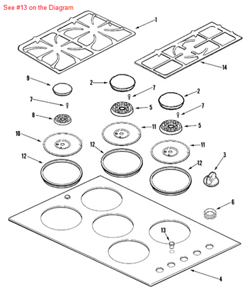 Picture of Maytag RING, RETAINING - Part# 74007983