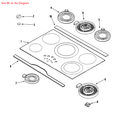 Picture of Maytag ELEMENT, DUAL (3000W) - Part# 74008228