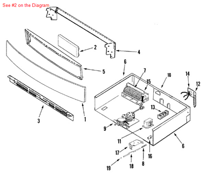 Picture of Maytag CONTROL, SINGLE - Part# 74009714