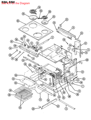 Picture of Maytag KNOB, SELECTOR SWITC - Part# 7711P220-60