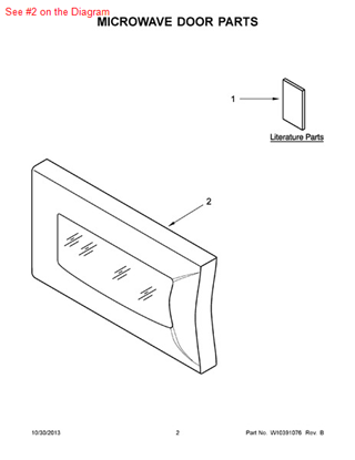 Picture of Maytag ASY-DOOR (STL) - Part# DE94-01342C