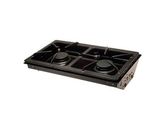 Picture of Whirlpool Maytag Sears Kenmore Jenn-Air Gas Range Cook Top Gas Two Burner Cartridge, Black - Part# JGA8100ADB