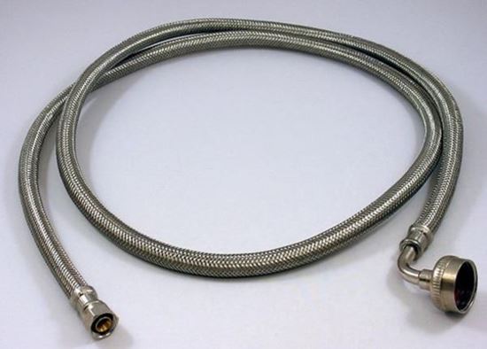 Picture of 5' STAINLESS STEEL DISHWASHER DIRECT CONNECT SUPPLY LINE FILL HOSE - Part# 41042