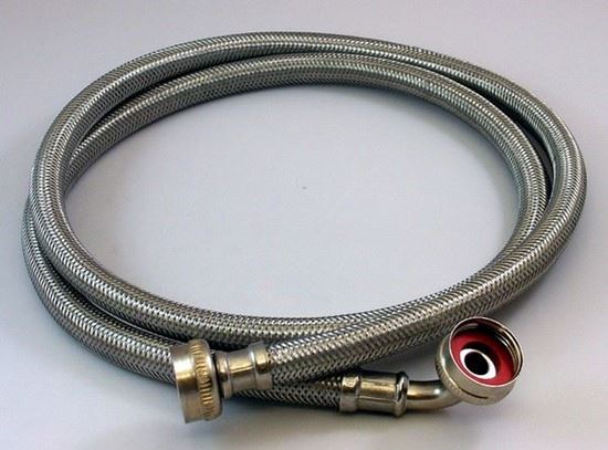 Picture of 5' SS WASHER HOSE W/90DEGREE - Part# 48374