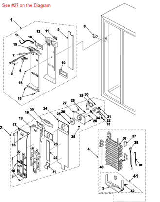 Picture of MOTOR CASE - Part# DA61-00417A