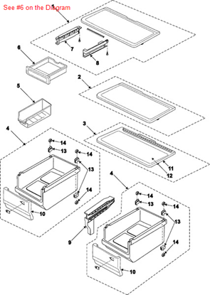 Picture of ASSY TRAY-CHILLED ROOM - Part# DA97-00296M