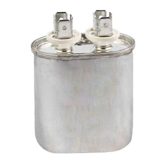 Picture of 370 Volt Oval Run Capacitor 10 MFD - American Made - Part# POC10A