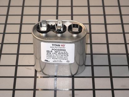 Picture of 20+5 MFD 370V OVAL RUN CAP - Part# POCD205A