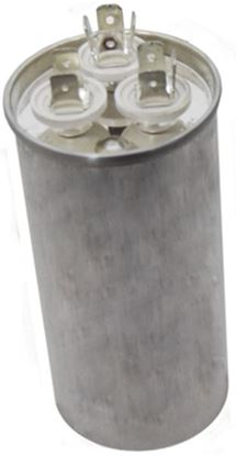 Picture of 440 Volt Round Run Capacitor 50+5 MFD - American Made - Part# PRCFD505A