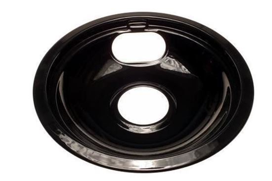 Picture of Range Cook Top Universal Replacement Drip Bowl Black Porcelain 8" - Part# SMP8NP