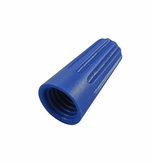 Picture of WIRE CONNECTOR - BLUE W/SPRING INSERT 22-16 - Part# T1150