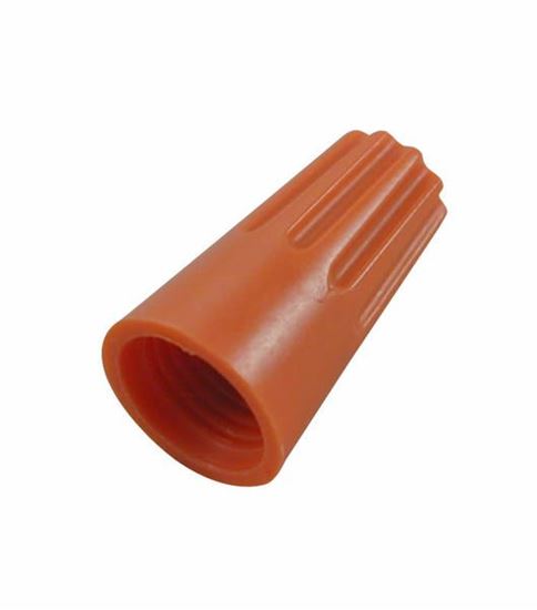 Picture of WIRE CONNECTOR - ORANGE W/SPRING INSERT 22-14 - Part# T1151