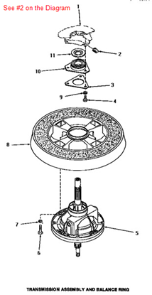 Picture of Speed Queen NUT,RETAINER 5/1 - Part# 27222