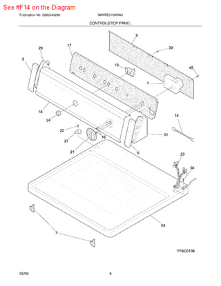 Picture of Frigidaire RESISTOR - Part# 134446800