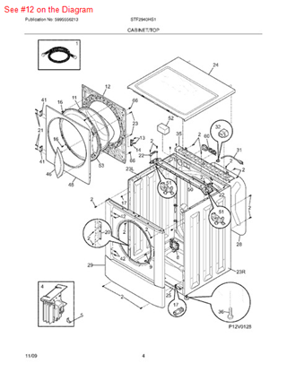 Picture of Frigidaire PANEL - Part# 134507300