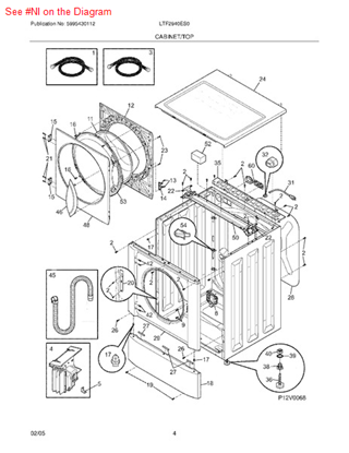 Picture of Frigidaire SHIPPING SUPPORT KI - Part# 134511500