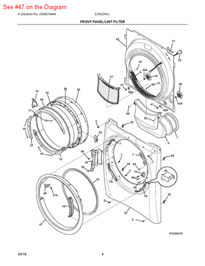 Picture of Frigidaire TRIM - Part# 134618800