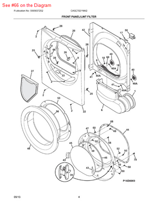 Picture of Frigidaire T-PLUG - Part# 134680800