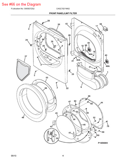 Picture of Frigidaire T-PLUG - Part# 134680800