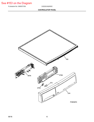 Picture of Frigidaire PANEL - Part# 136613091