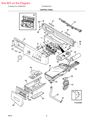 Picture of Frigidaire HARNESS - Part# 137248000