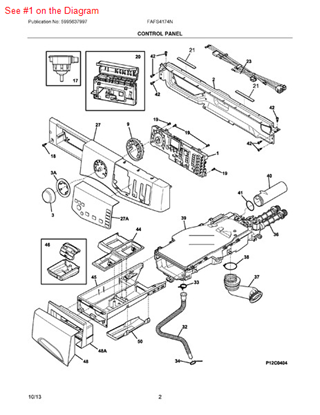 Picture of Frigidaire CONTROL BOARD - Part# 137260870