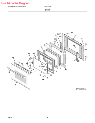 Picture of Frigidaire GLASS ASSEMBLY - Part# 139039527