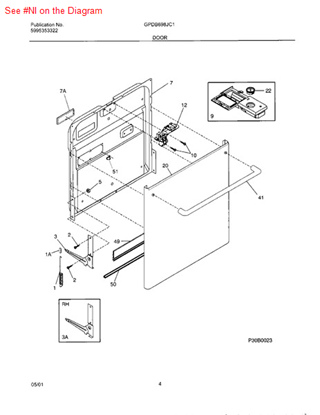 Picture of Frigidaire THERMO, HOT RINSE - Part# 154227807