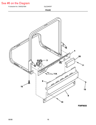 Picture of Frigidaire TOEPLATE - Part# 154589403