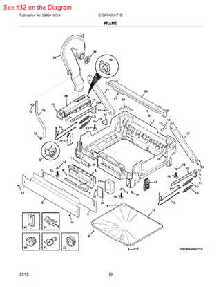 Picture of Frigidaire TUBING - Part# 154625001