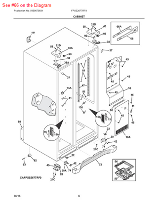 Picture of Frigidaire DAMPER-MEAT KEEPER - Part# 241756801