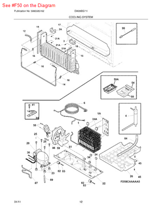 Picture of Frigidaire BOARD-MAIN POWER - Part# 241996342