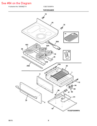 Picture of Frigidaire THERMO DISC - Part# 316093502