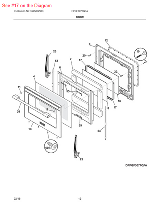 Picture of Frigidaire SPACER - Part# 316402403