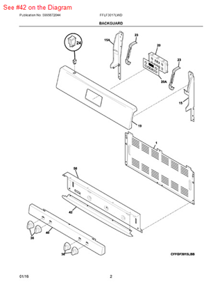 Picture of Frigidaire TRIM - Part# 316416201