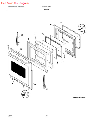 Picture of Frigidaire GLASS - Part# 316427200