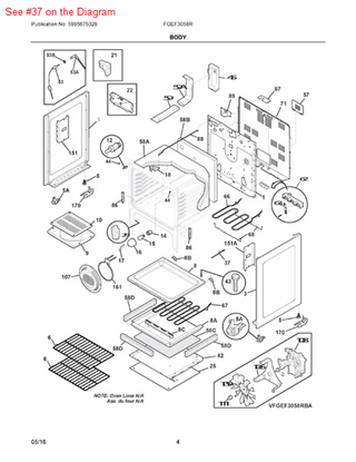 Picture of Frigidaire PROBE - Part# 316490000