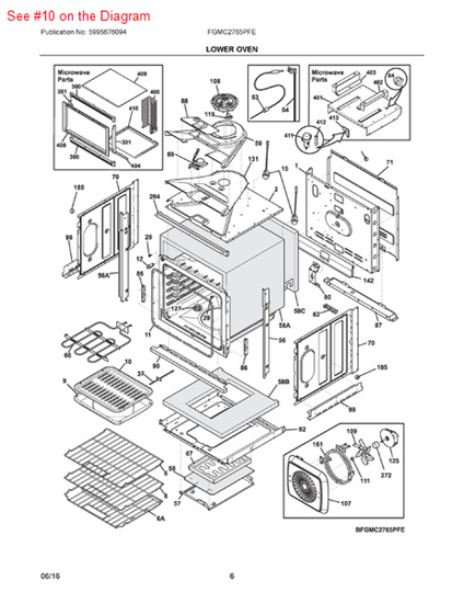 Picture of Frigidaire INSERT - Part# 318126401