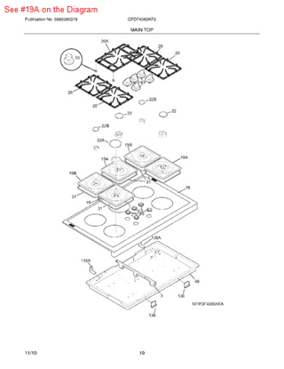 Picture of Frigidaire PAN - Part# 318168114