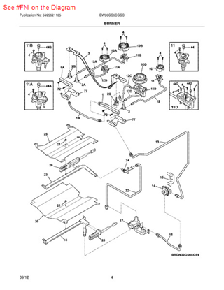 Picture of Frigidaire LP CONVERSION KIT - Part# 318186924