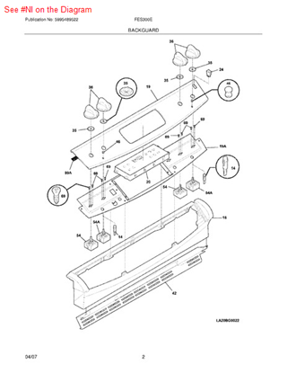 Picture of Frigidaire OVERLAY - Part# 318213800